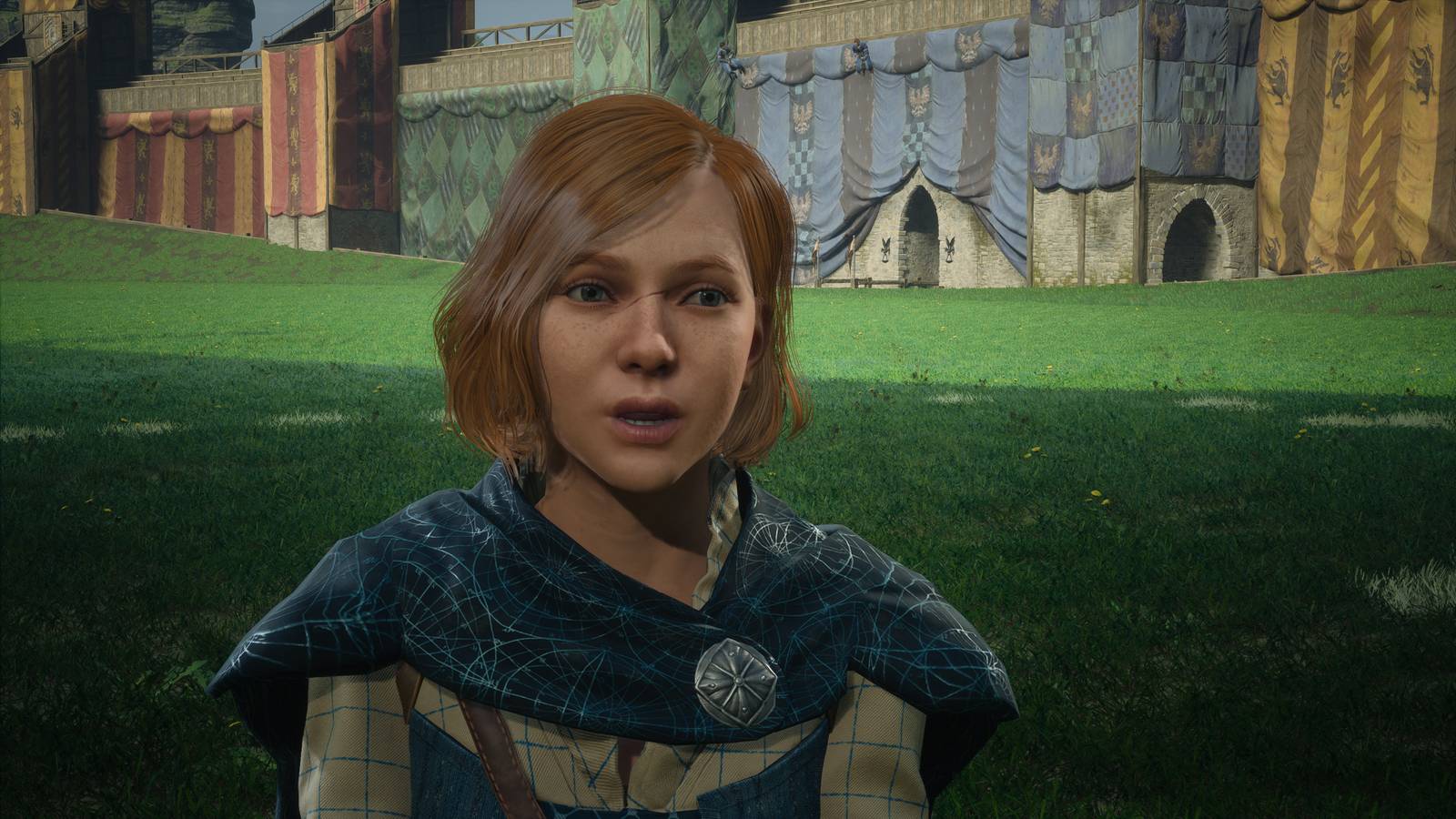 Your character on the pitch in Hogwarts Legacy (2023)