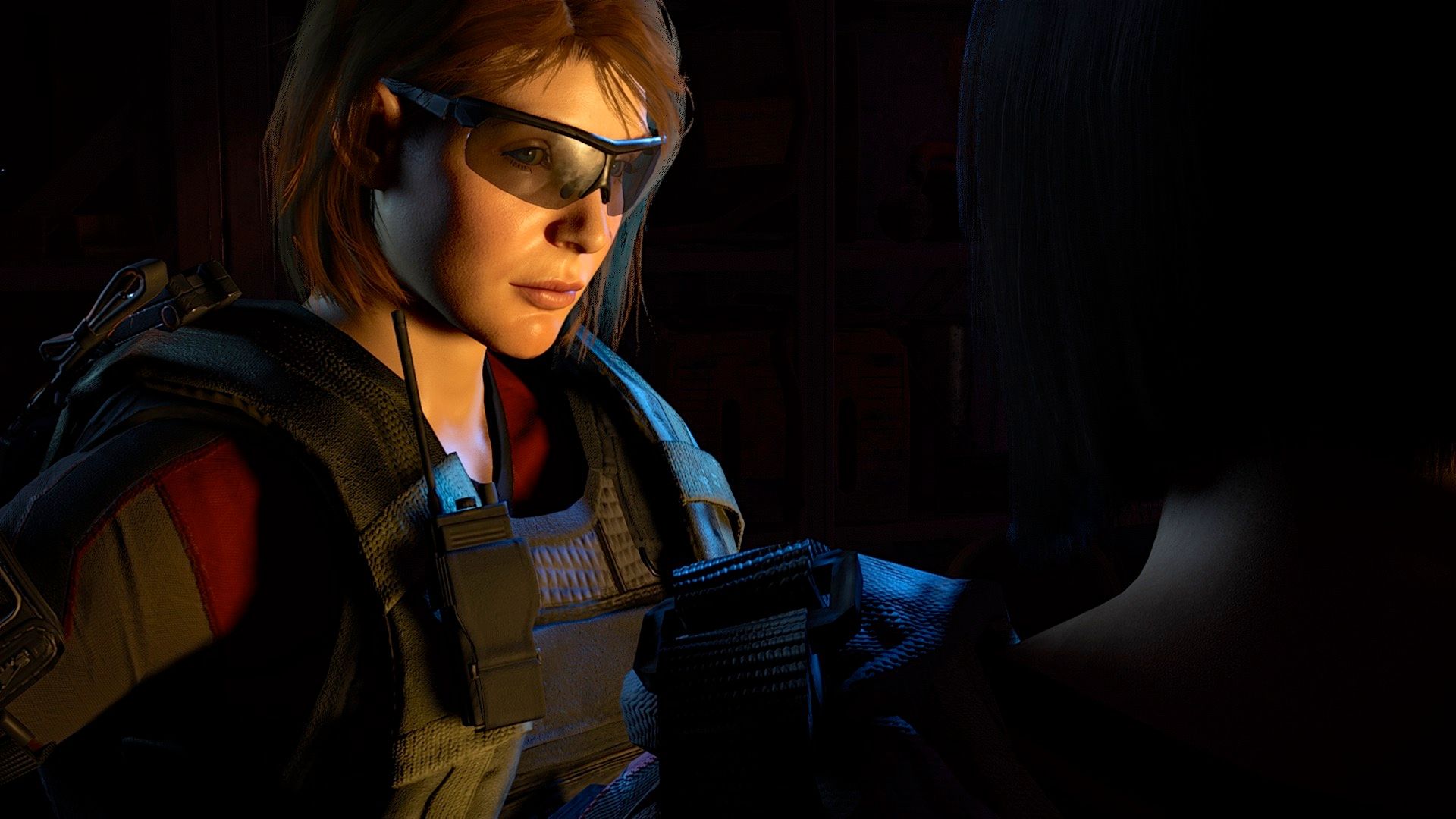 Your character wearing glasses in Tom Clancy’s The Division 2 (2019)