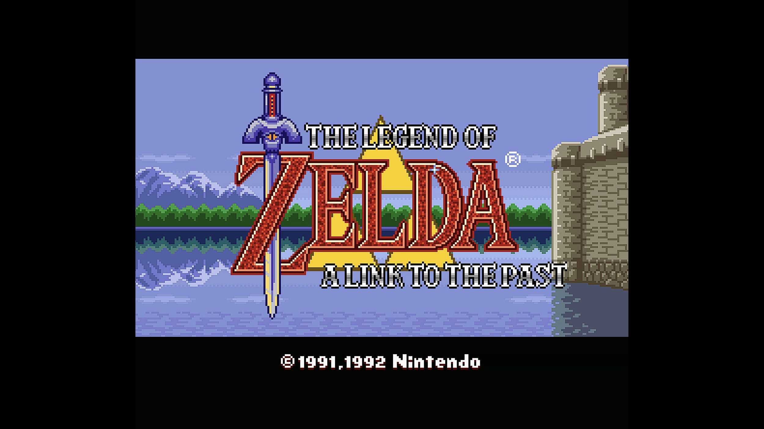 Zelda A Link to the Past Title Screen