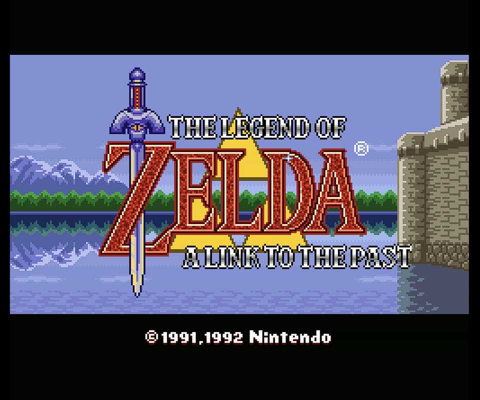 Zelda A Link to the Past Title Screen
