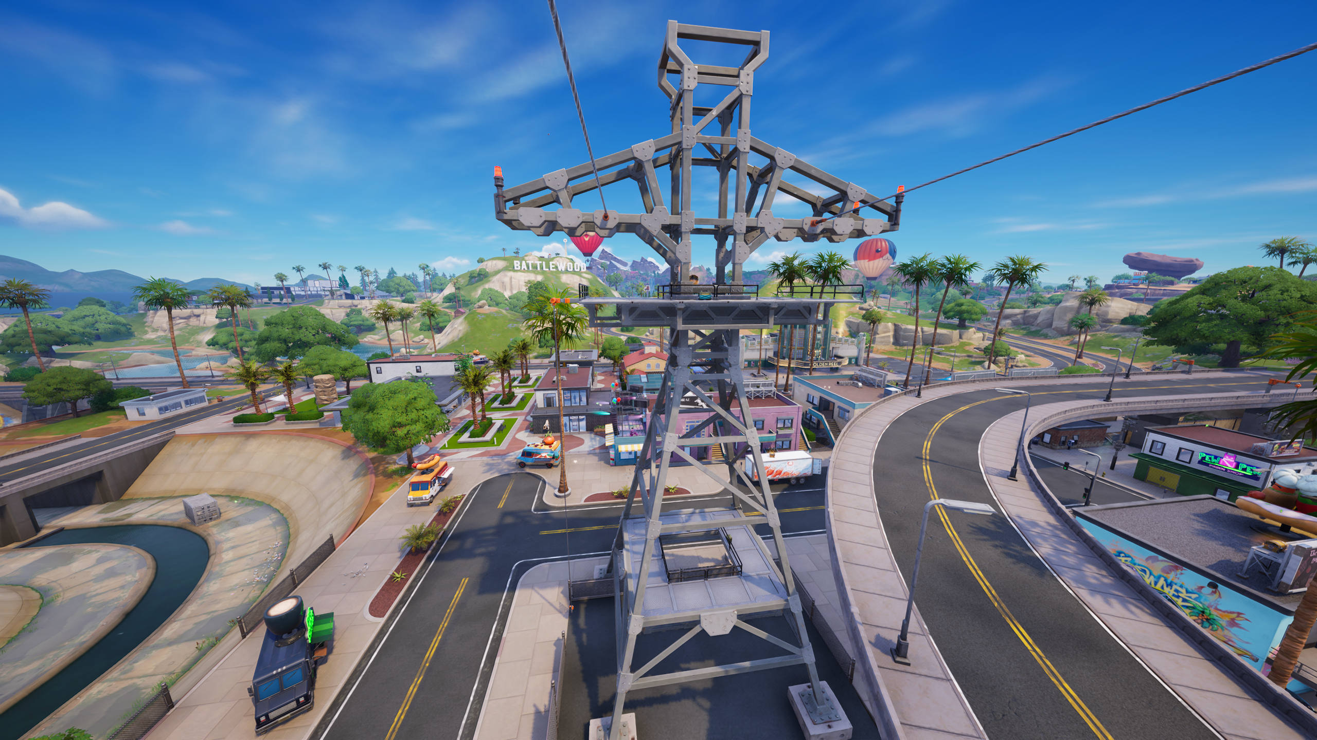 Zipline Pylon in Battlewood Boulevard
