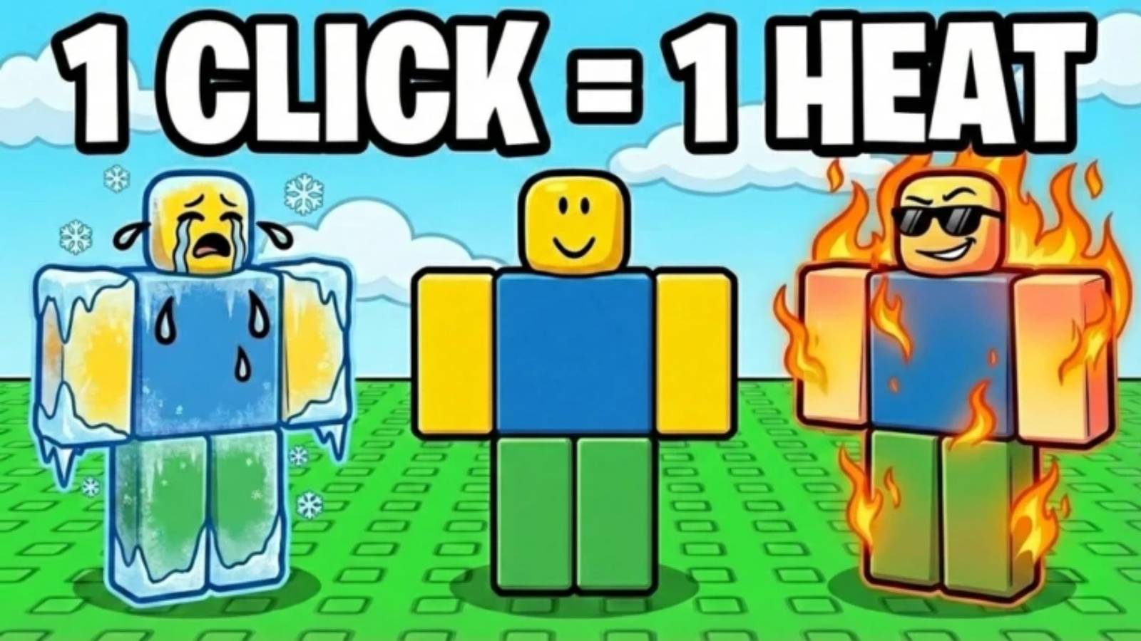 Unique Heat Code Pattern Roblox 1 Click = 1 Heat Codes