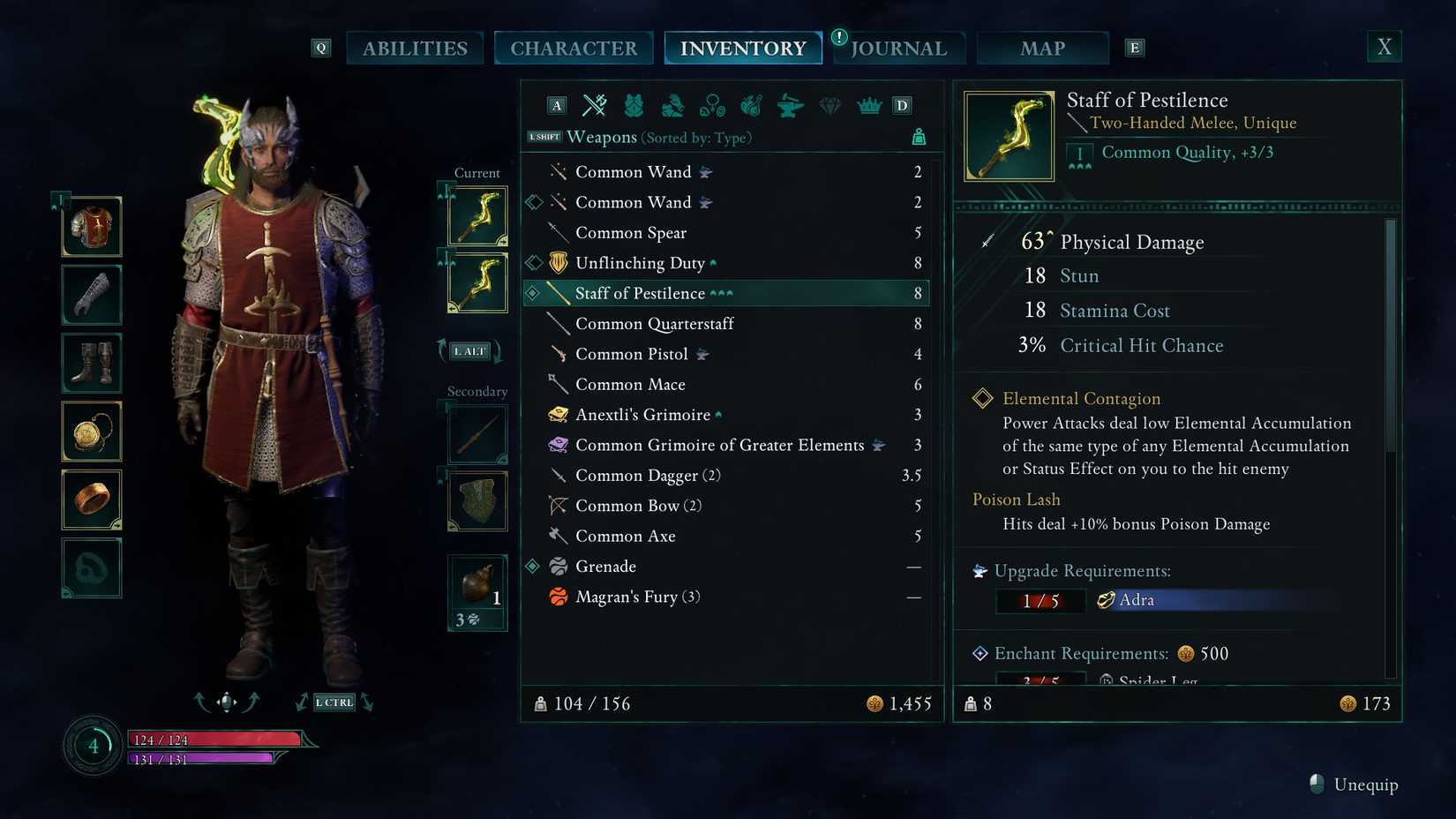 Avowed Staff of Pestilence Description