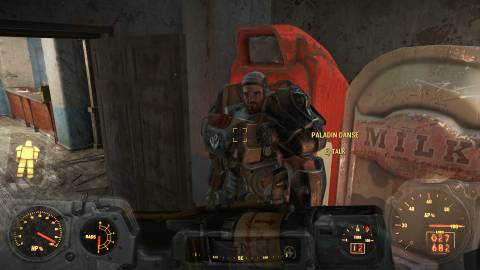 FO4 Paladin Danse in Cambridge Police Station