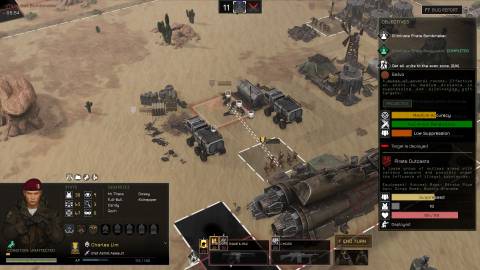 MENACE Combat screen