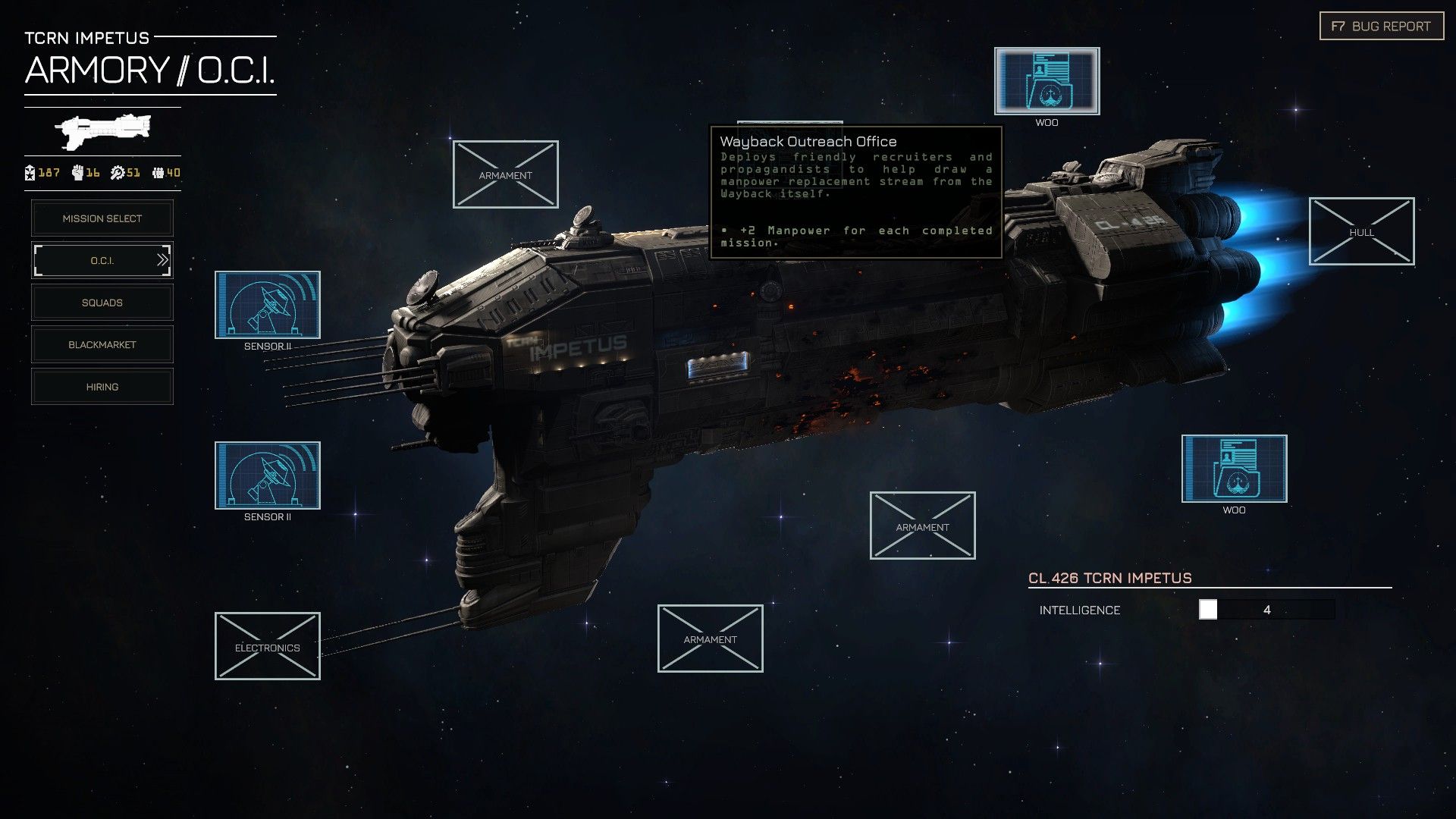 MENACE WOO OCI Upgrade