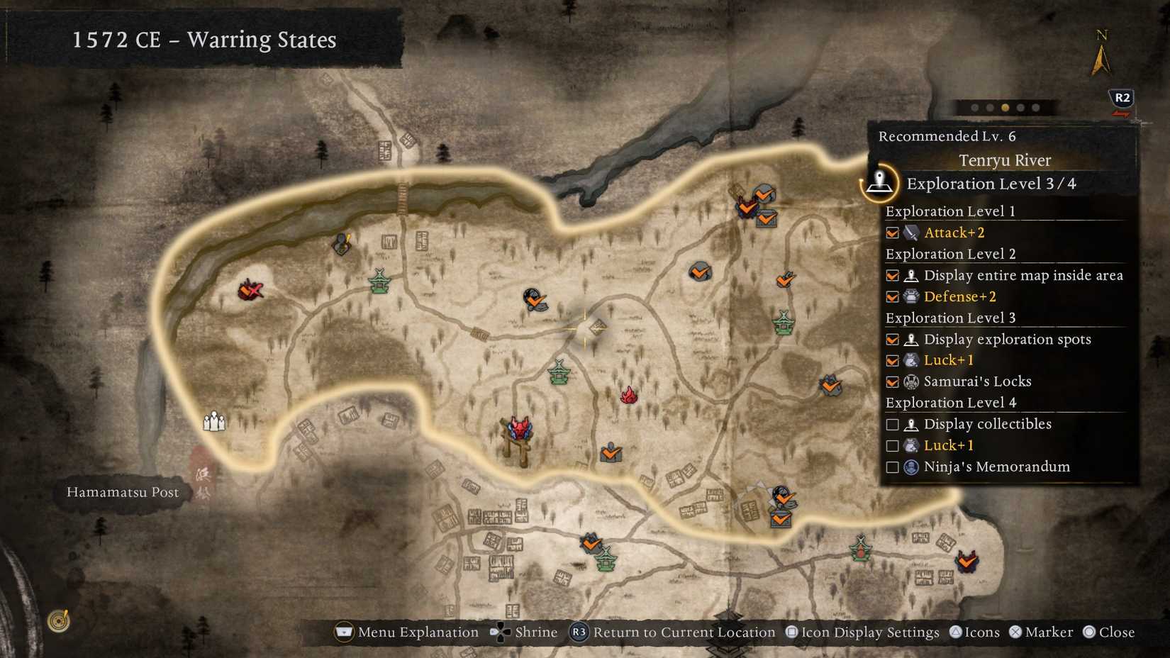 Nioh 3 Exploration Level screen