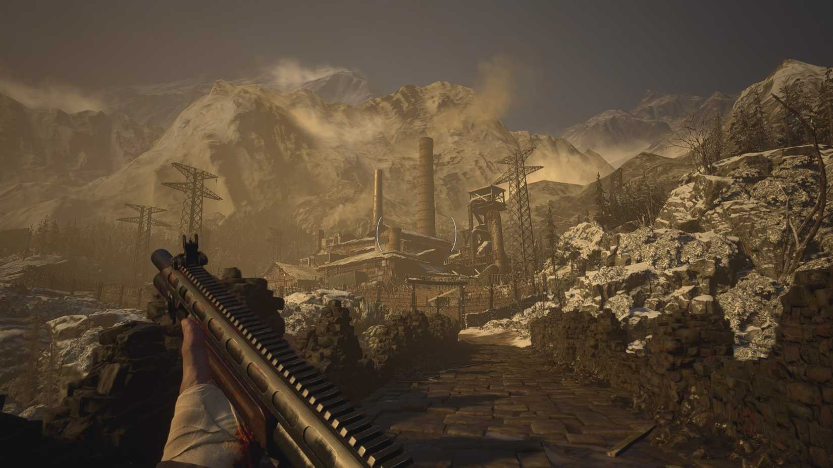 RE8 Approaching the factory