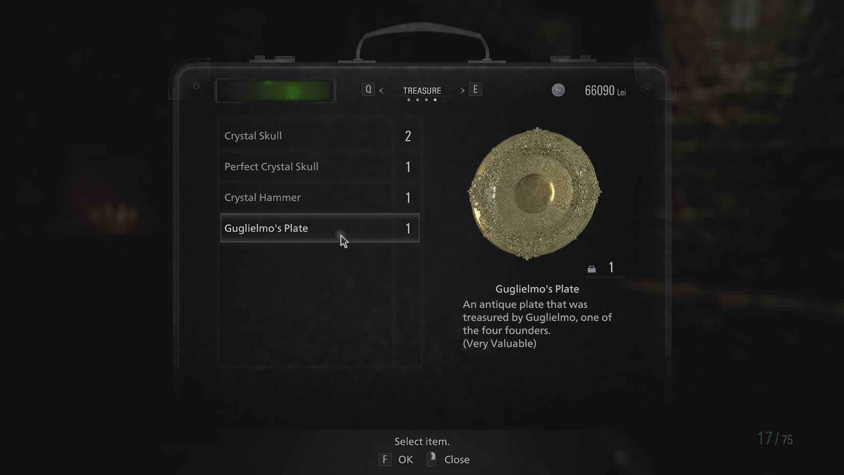 RE8 Treasure under the fortress