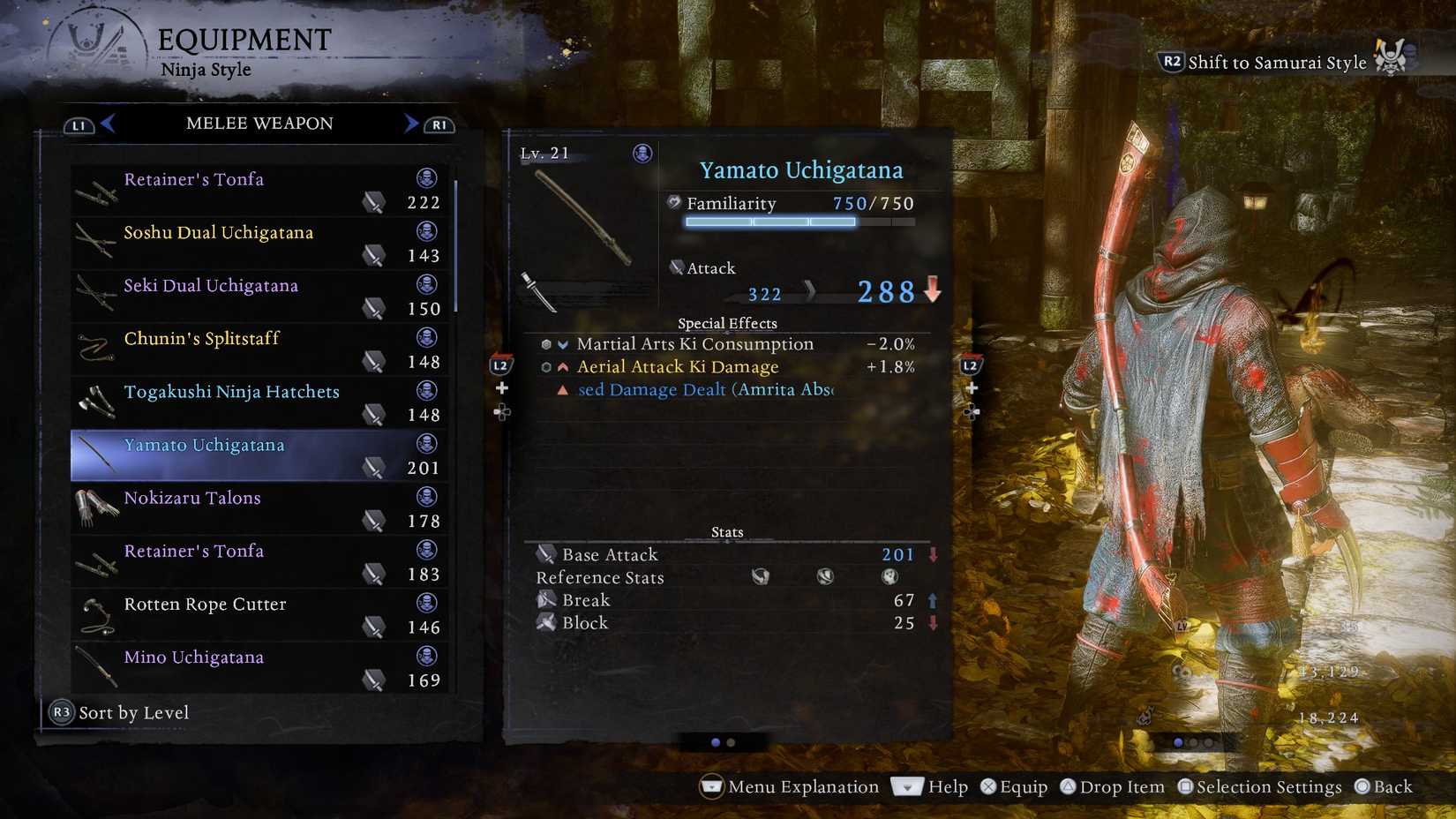 Nioh 3 Max Familiarity Weapon