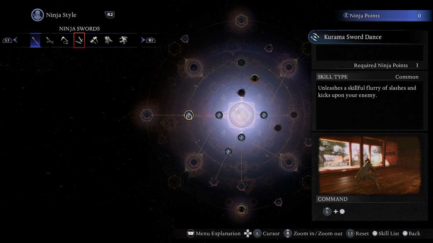 Nioh 3 Kurama Sword Dance Description