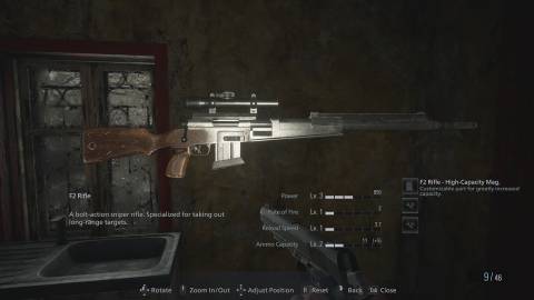 RE8 F2 Sniper Rifle stats