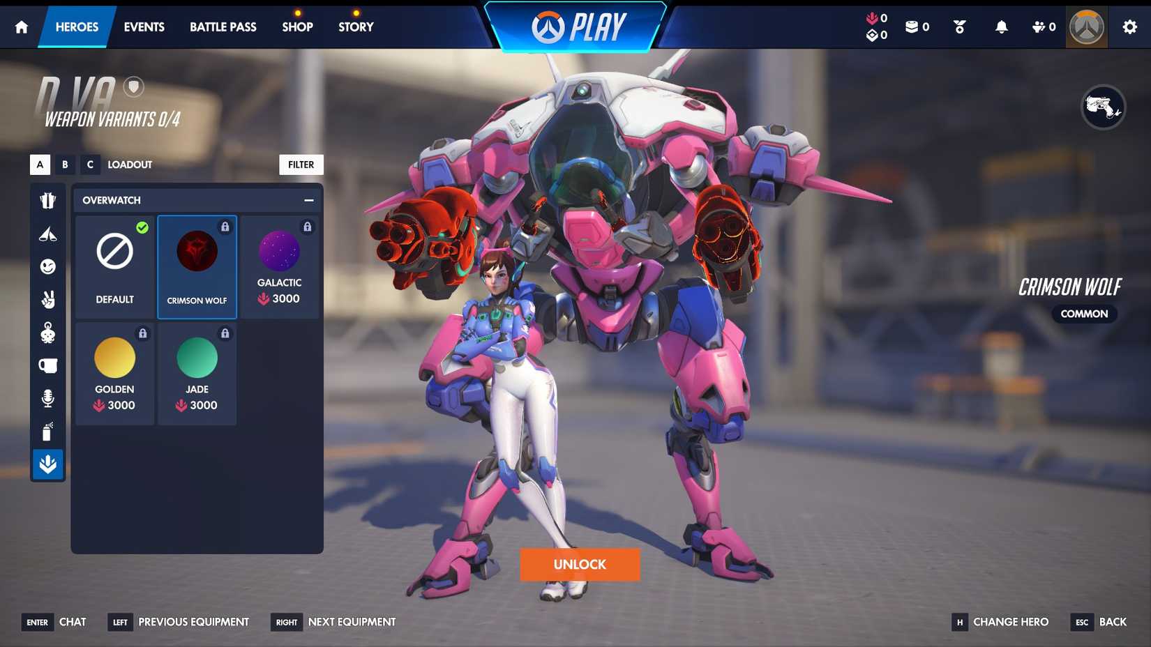 Overwatch D.Va Crimson Wolf skin