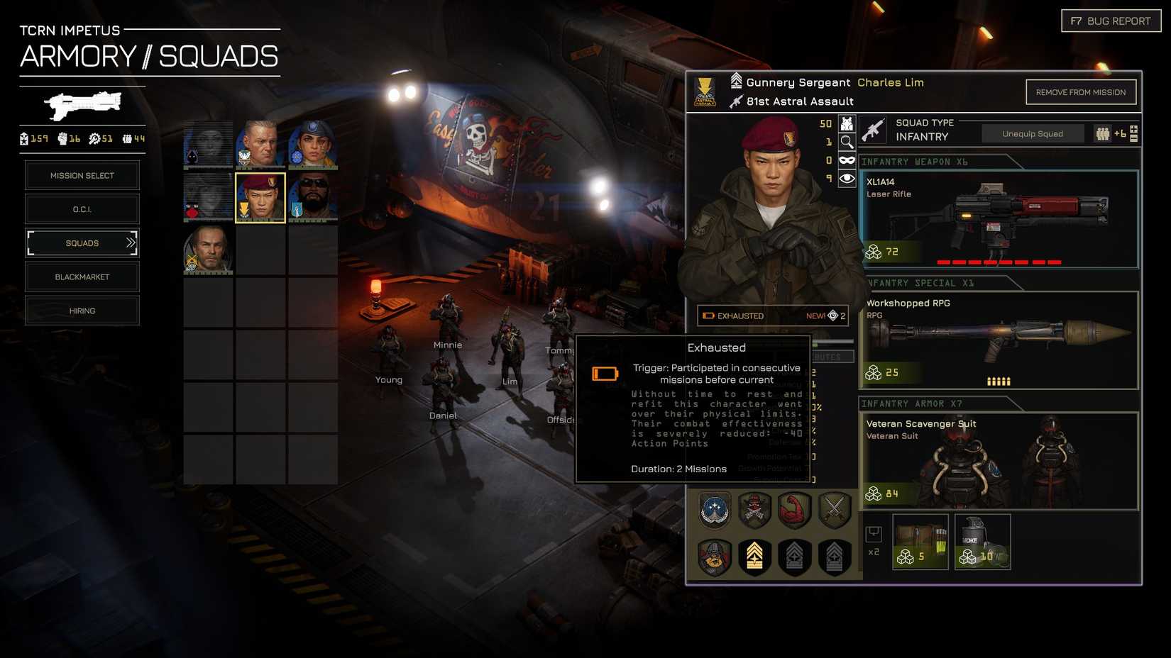 MENACE Exhausted Debuff