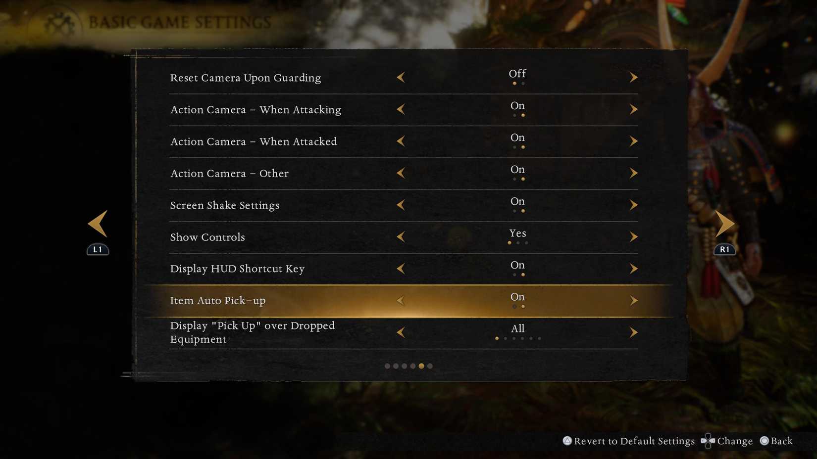 Nioh 3 Item Auto Pick Up Option