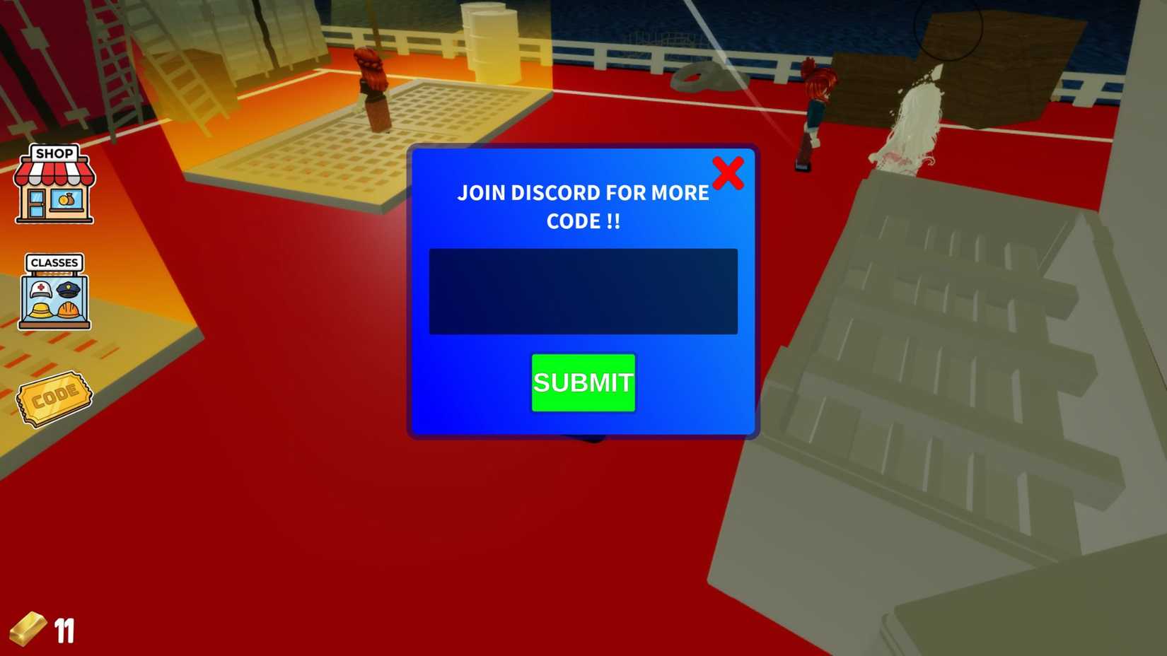 30 Days on Cargo the codes tab