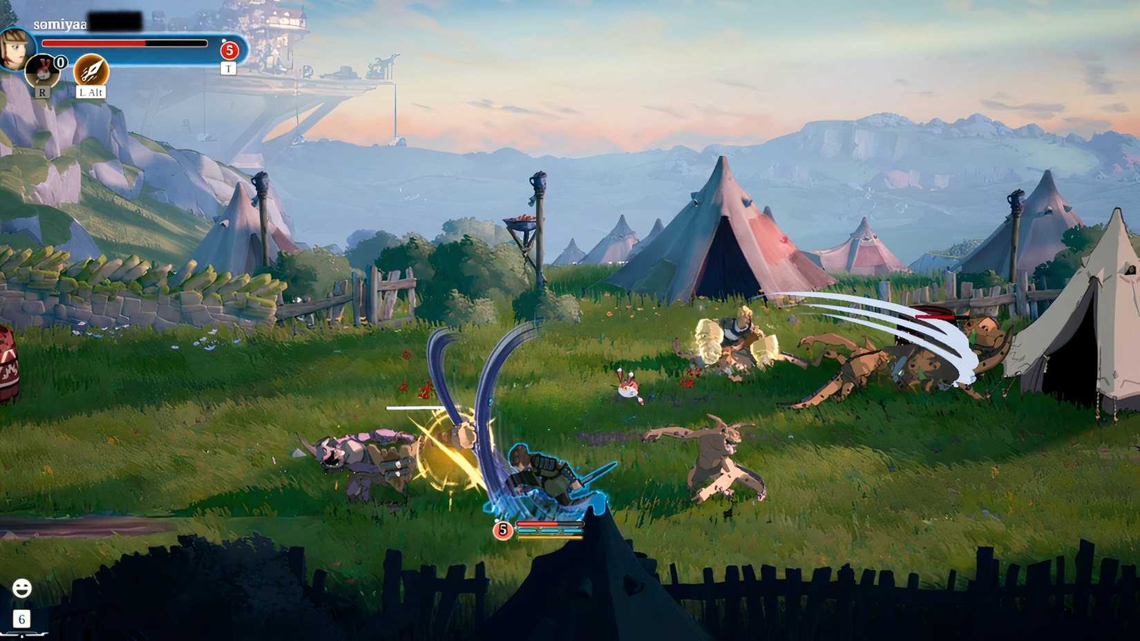 all standard move set in towerborne 