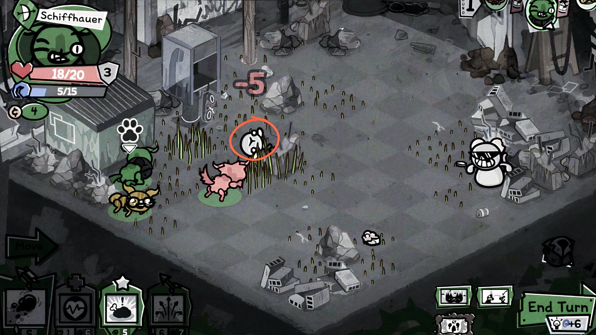 a cat defused the radical rat boss's spawn bomb in mewgenics