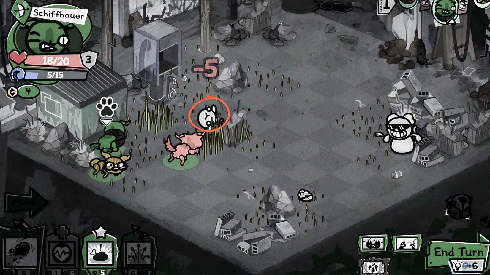 a cat defused the radical rat boss's spawn bomb in mewgenics