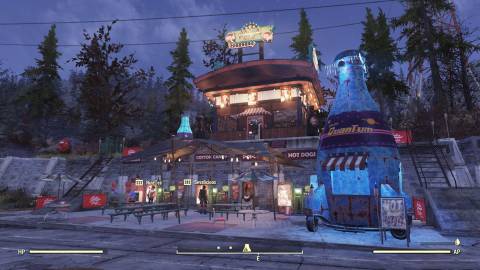 A player created area in Fallout 76 (2018)