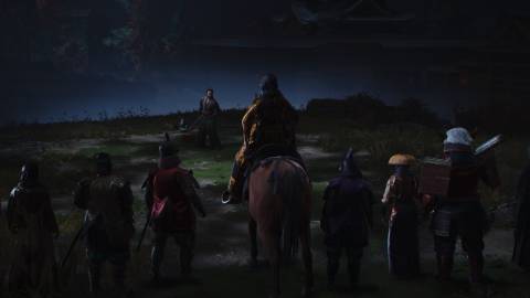 A scene featuring characters in Assassins Creed Shadows
