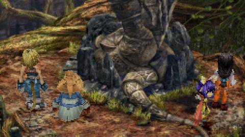 A scene featuring characters in Final Fantasy 9 (PS1)