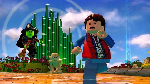A scene featuring characters in LEGO Dimensions (2015)