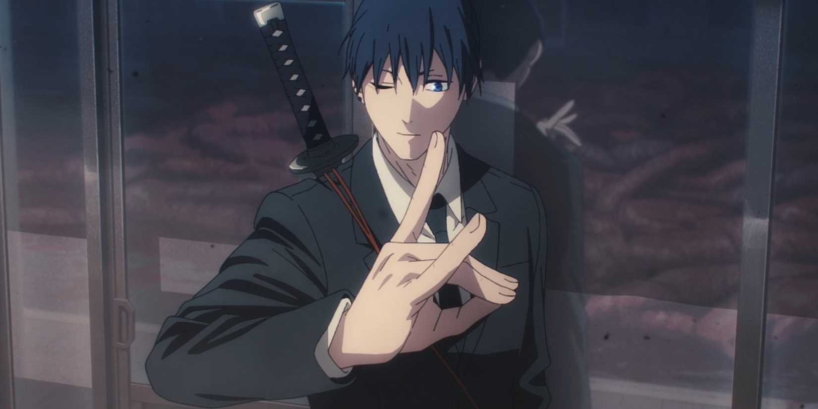 Hayakawa Aki is gesturing.