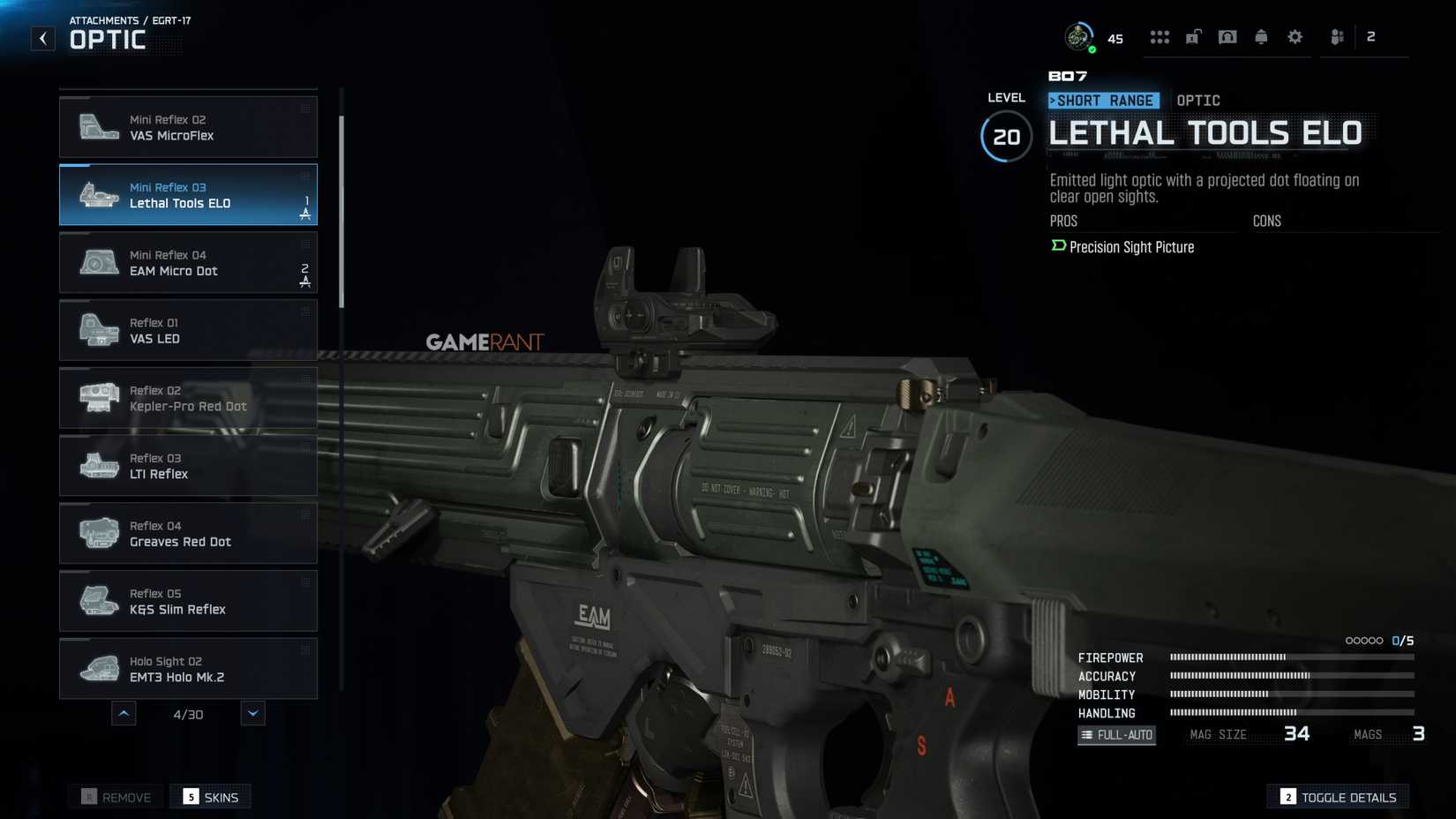 All EGRT-17 Optics - Black Ops 7