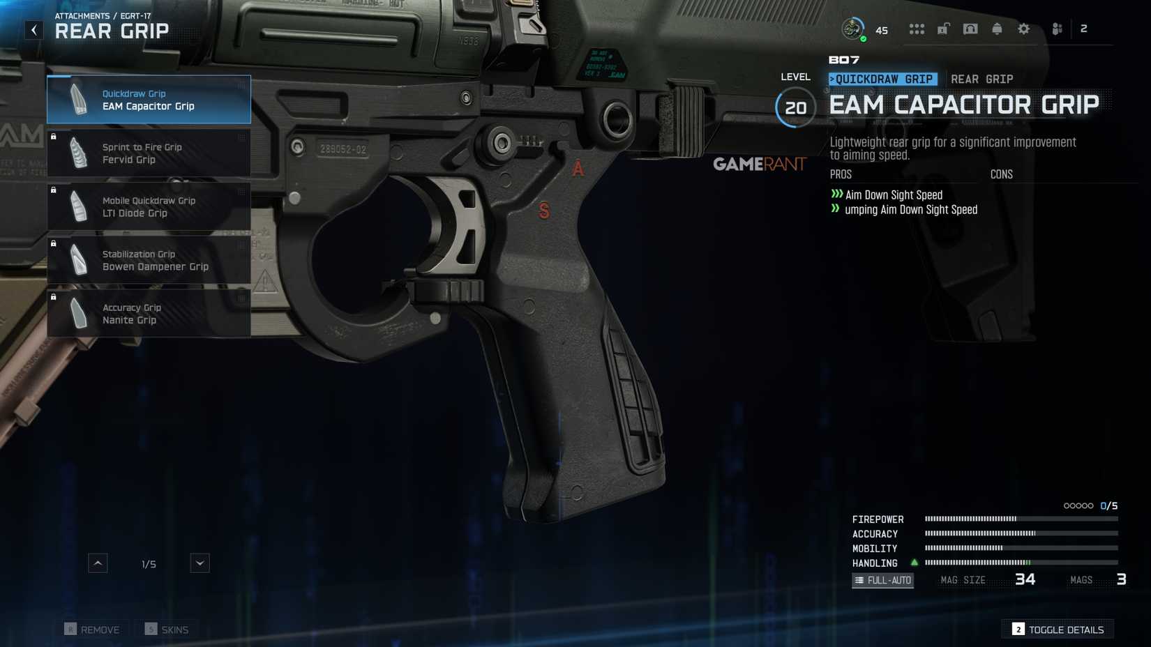 All EGRT-17 Rear Grips - Black Ops 7