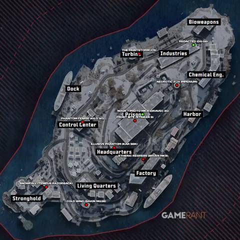 All Rebirth Island Weapon Blueprint Locations