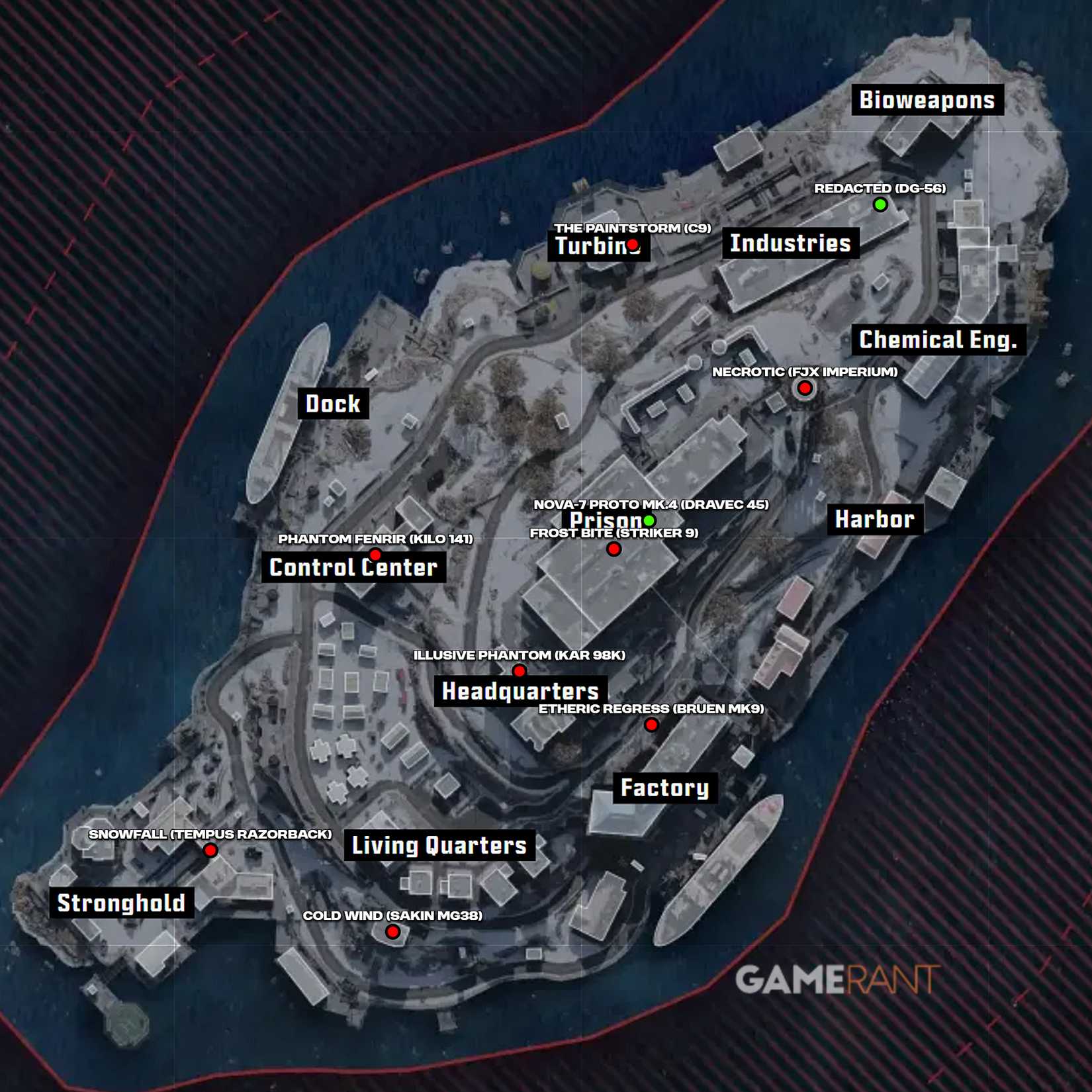 All Rebirth Island Weapon Blueprint Locations