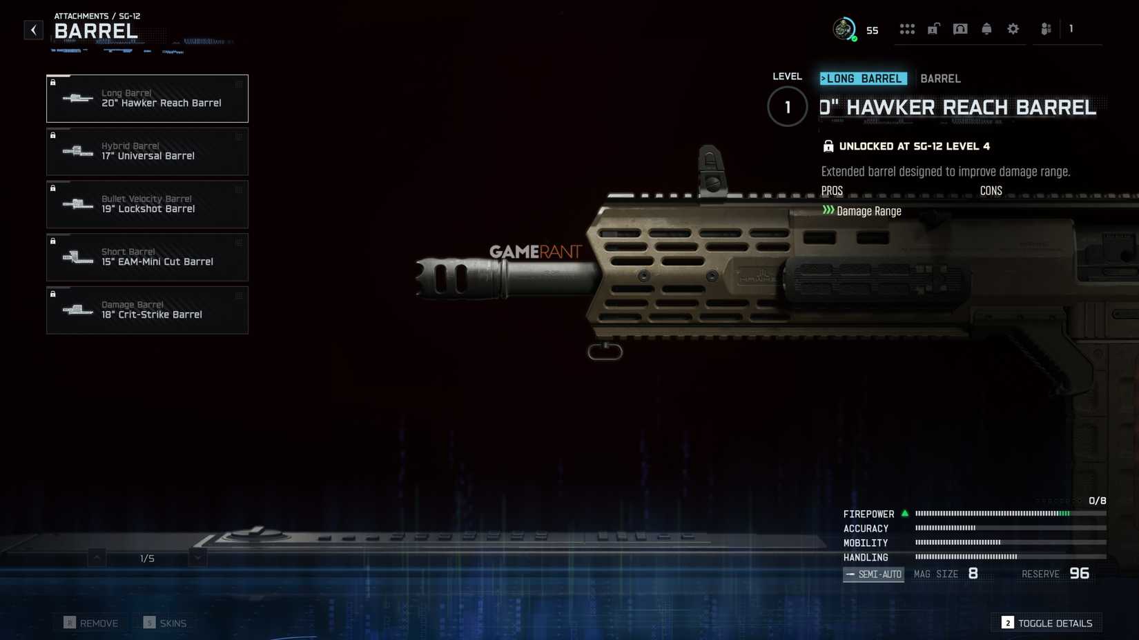 All SG-12 Barrels - Black Ops 7