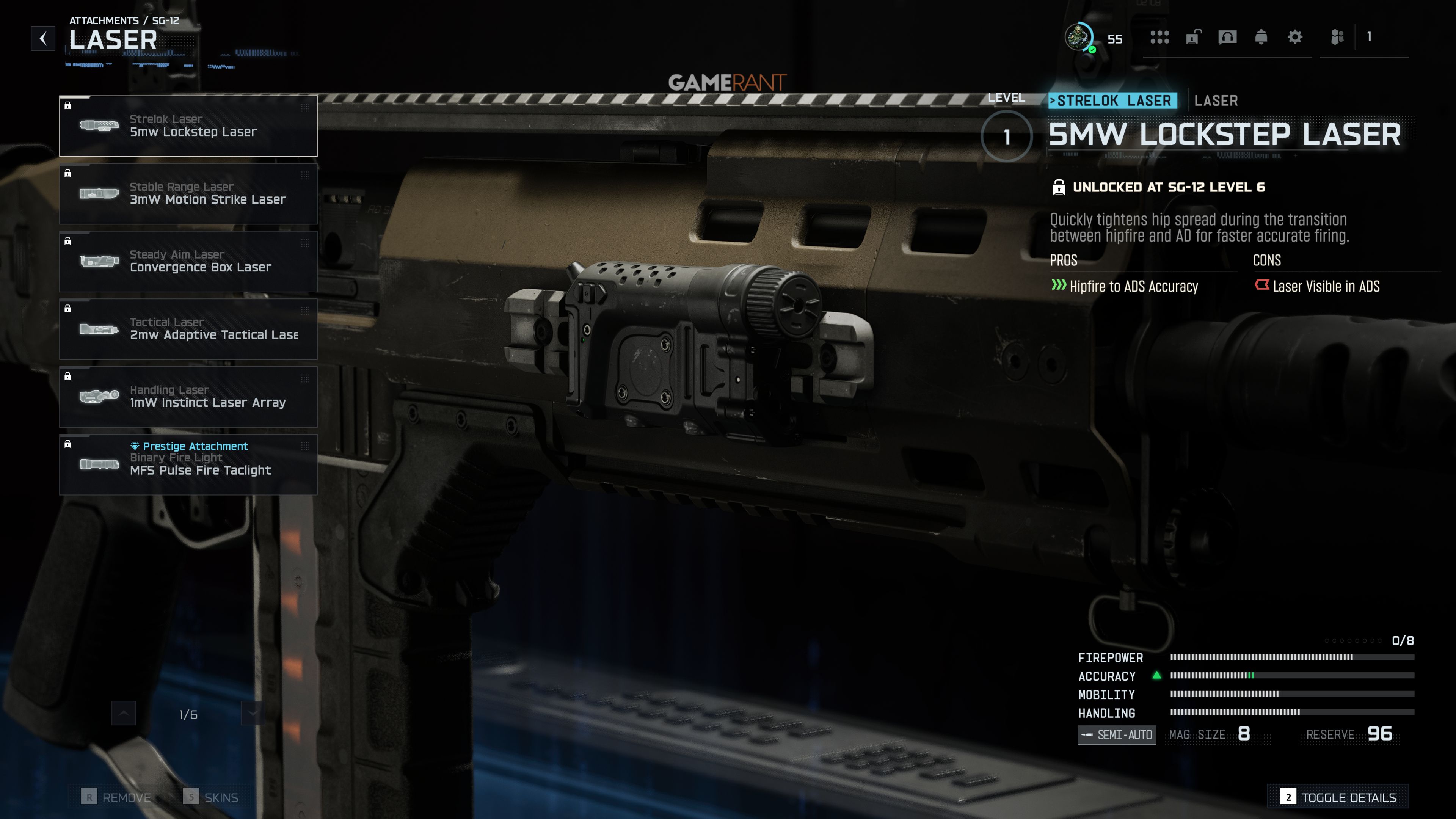 All SG-12 Laser - Black Ops 7