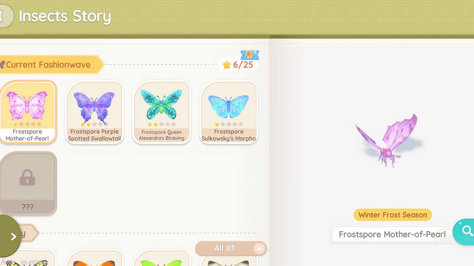 All Winter Insects and Their Locations in Heartopia