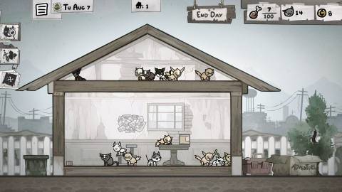 an image showing the daily routine in mewgenics