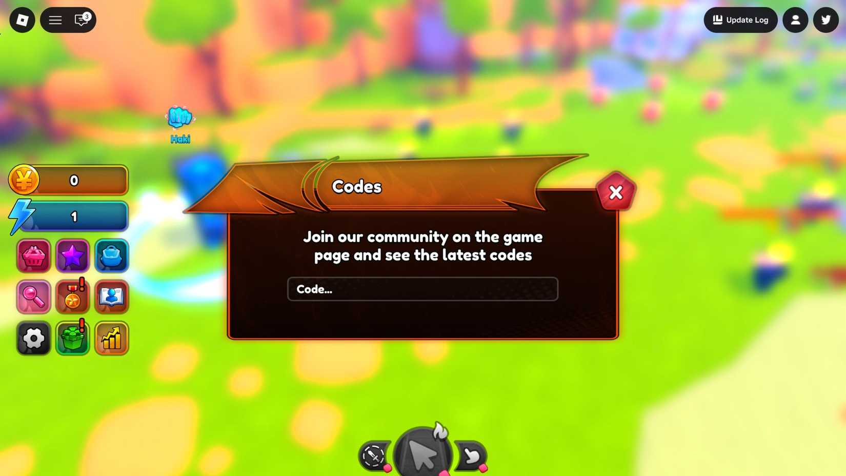 Anime Clash Codes Tab