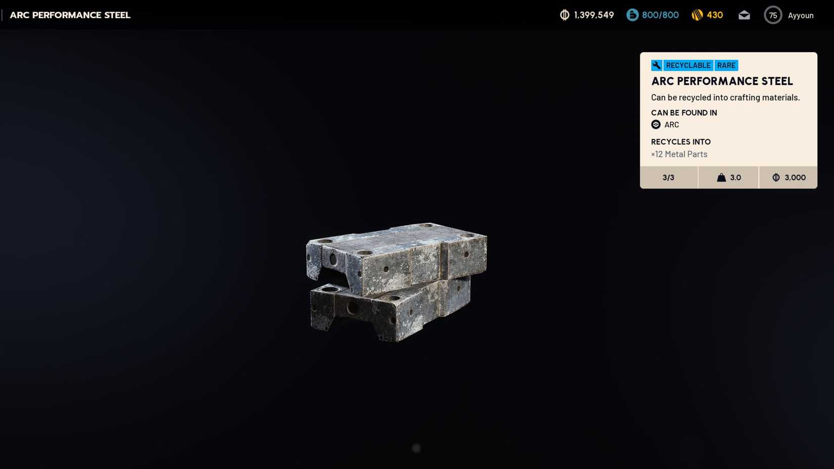 ARC Performance Steel ARC Raiders