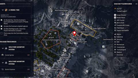 ARC Raiders A Rising Tide Controlled Access Zone Location