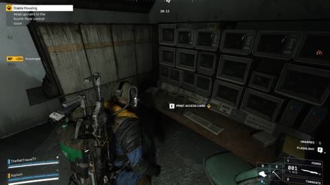 ARC Raiders Stable Housing Quest Print Access Card