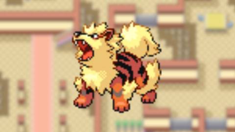 Arcanine in Pokemon FireRed And LeafGreen.