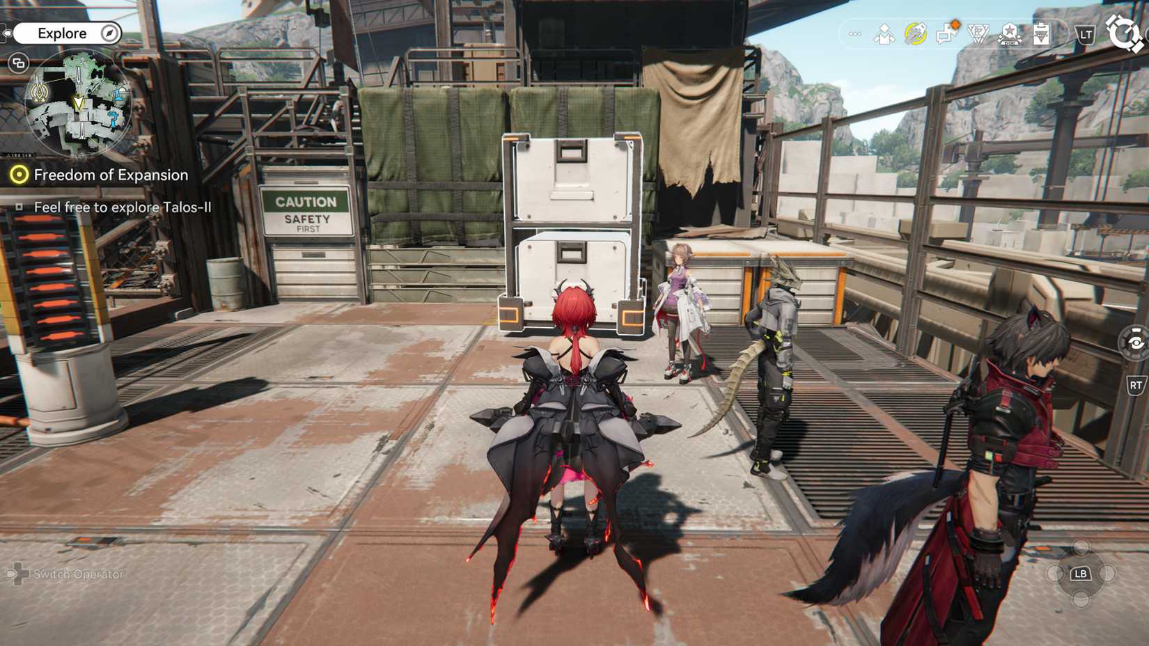 arknights-endfield-a-brewing-storm-aburrey-quarry-quest-where-trigger-location-how-complete-guide-walkthrough - move floating crate