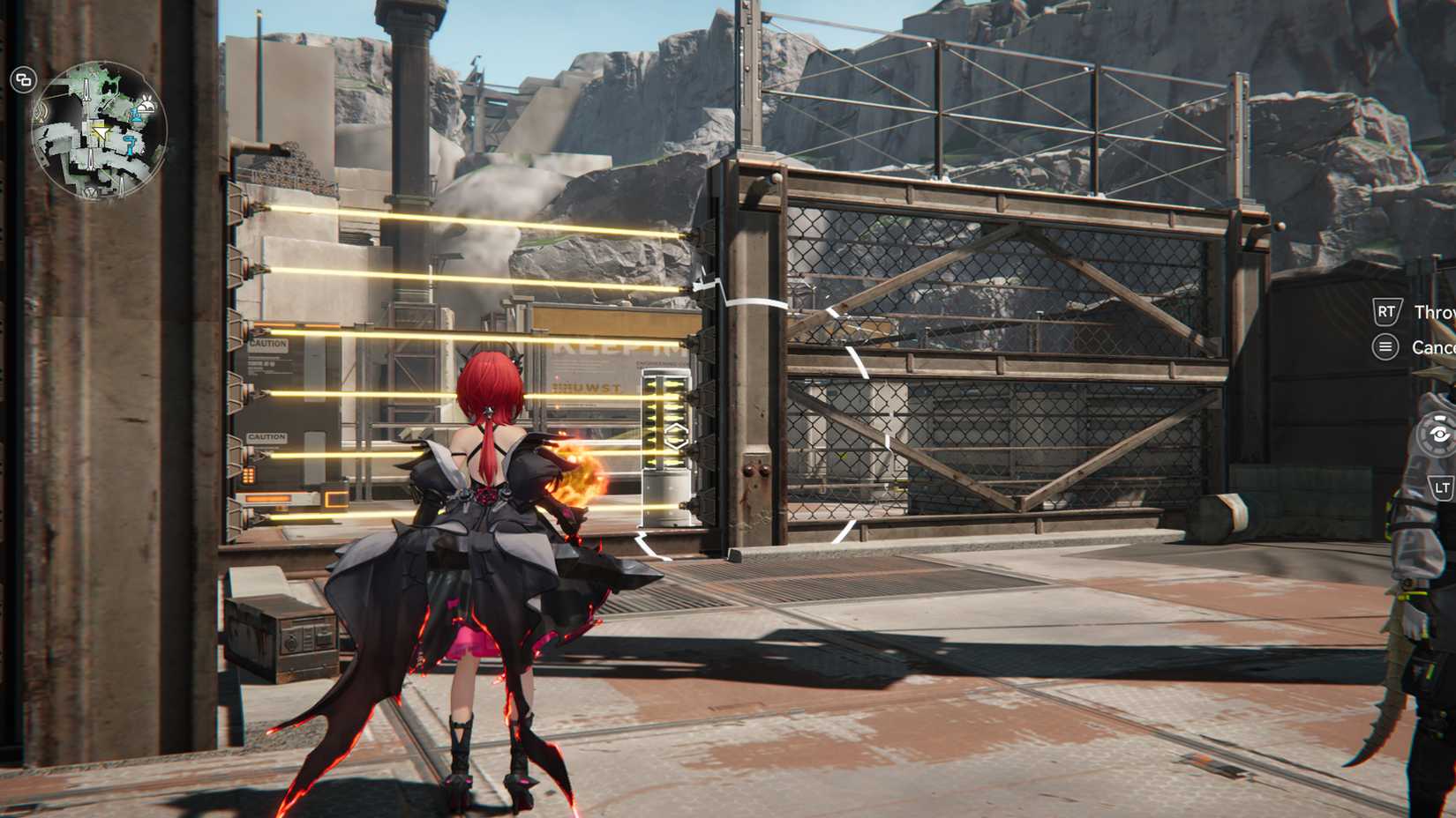 arknights-endfield-a-brewing-storm-aburrey-quarry-quest-where-trigger-location-how-complete-guide-walkthrough - open laser fence