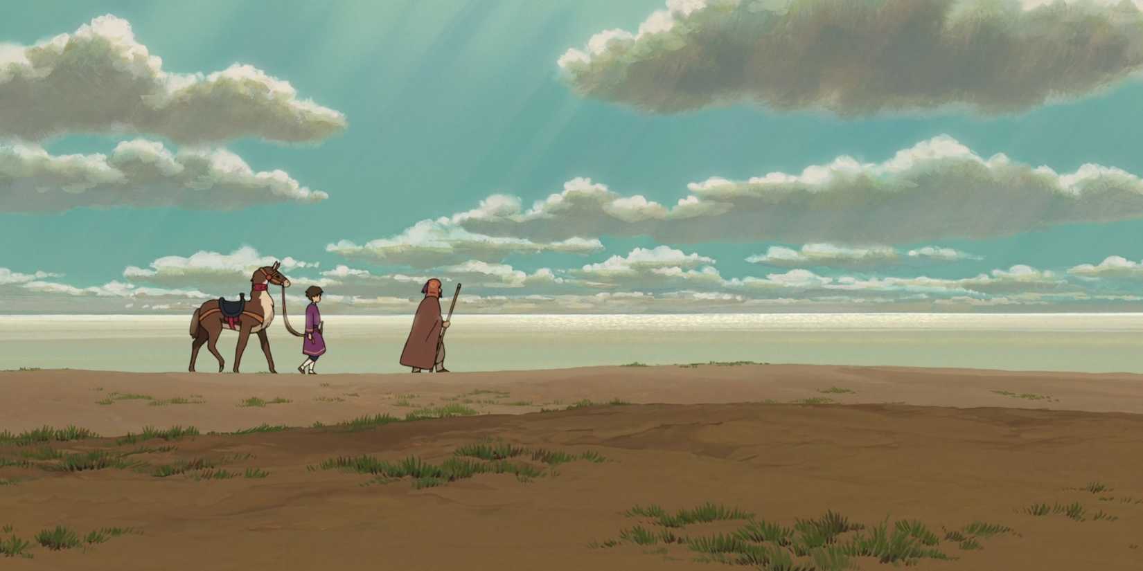Image of Arren and Sparrowhawk travelling around in Tales From Earthsea.