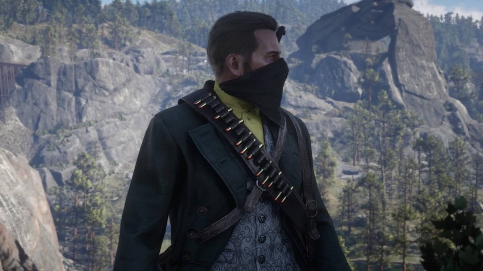 Arthur wearing a mask in Red Dead Redemption 2 (2018)