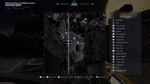 astra malorum starting room map