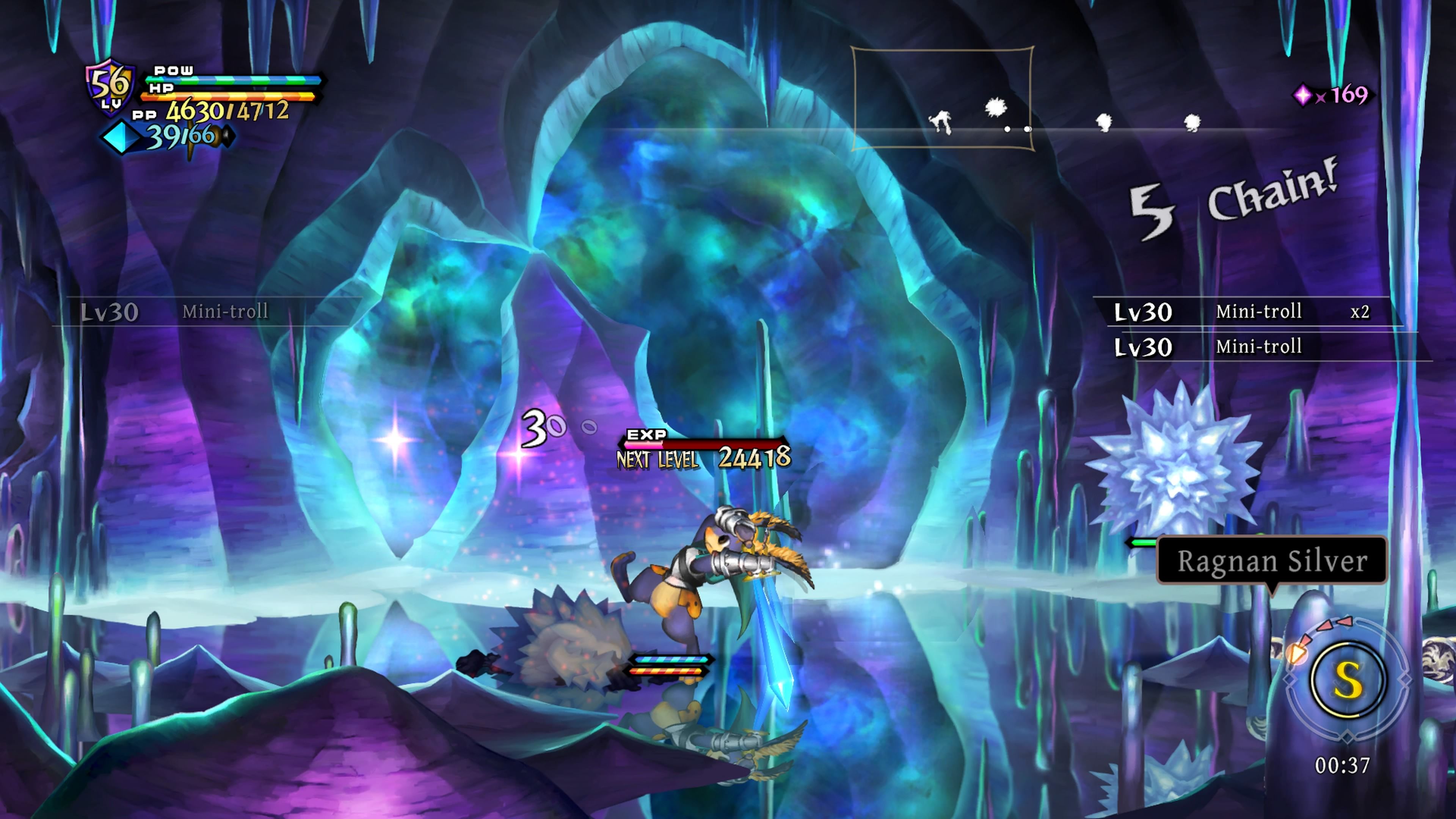 Attacking enemies as Cornelius in Odin Sphere Leifthrasir (2016)