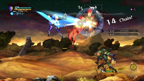 Attacking enemies as Gwen in Odin Sphere Leifthrasir (2016)