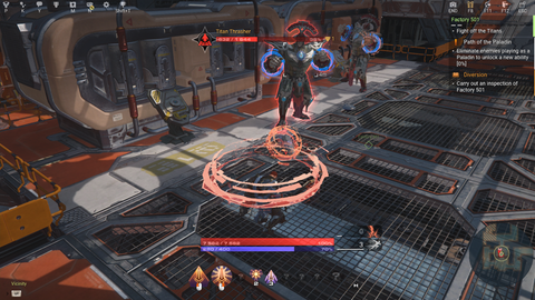 Attacking enemies in Skyforge (2015)