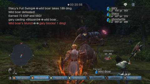 Attacking enemies in White Knight Chronicles (2008)